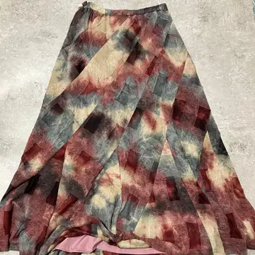 헷뽀코 선생님 하라주쿠 일본풍 패턴 롱 스커트 일본제 안감 포함 L 상당