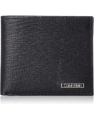 Calvin Klein 이단 접이식 지갑 블랙