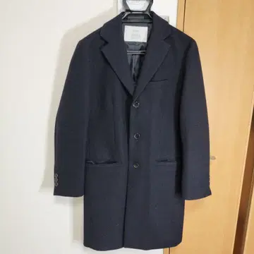 SHIPS NOBILIA 다크 네이비 체스터 코트