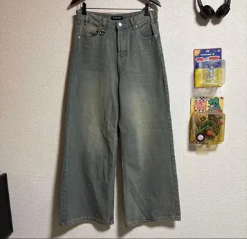 asapmode 와이드 데님 한국 스트릿 y2k