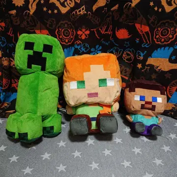 마인크래프트 Minecraft 봉제 인형 세트 마인크래프트