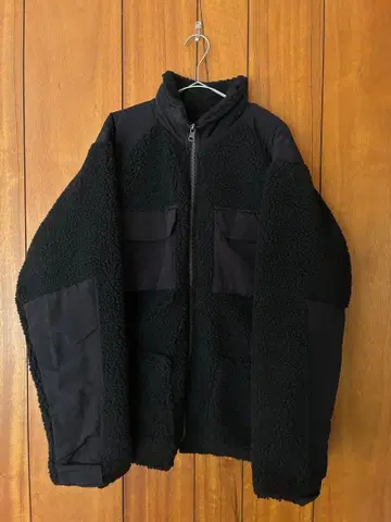 HOUSTON 리버서블 이소재 절개 보아 플리스 자켓