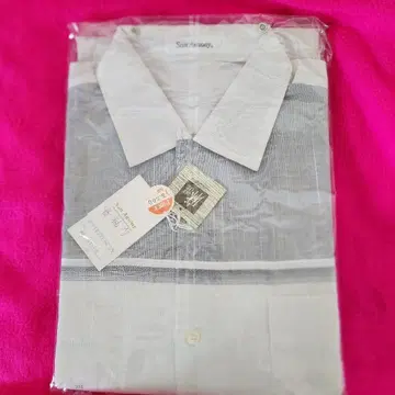 새상품! 와이셔츠 긴팔 (마 혼방)