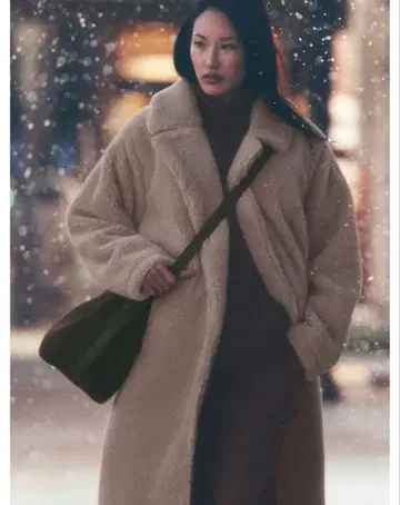 alo 오버 사이즈 쉘파 트렌치