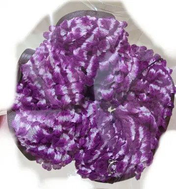 컴플렉스 비즈 스크런치 머리끈 헤어 액세서리