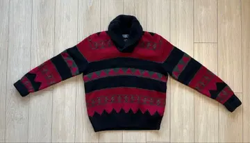 랄프 로렌 숄카라 니트 스웨터