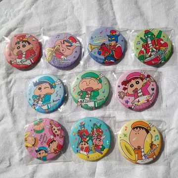 짱구는 못말려 금박 캔뱃지 엔조이 마칭 밴드