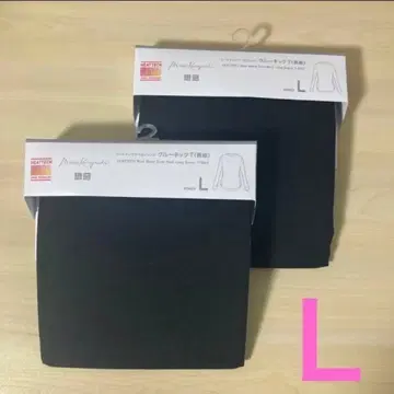 유니클로 [ 히트텍 울 블렌드 크루넥 T (블랙 L) ] x 2개