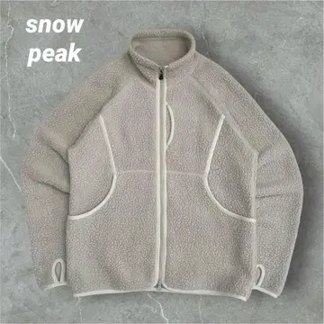[기능성 발군] snow peak 보아 플리스 라이트 그레이 썸홀 L