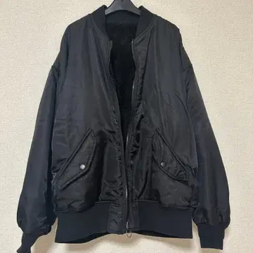 WEGO 위고 블랙 MA-1 자켓 플리스 안감