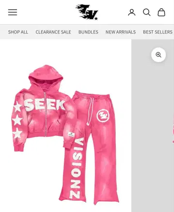 SEEK VISIONZ 핑크 팬츠만