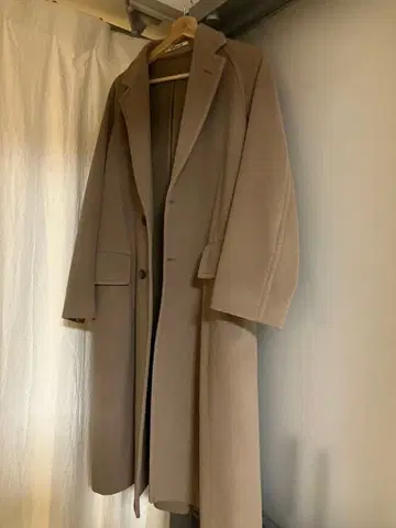 오라리 울 캐시미어 체스터 코트 0