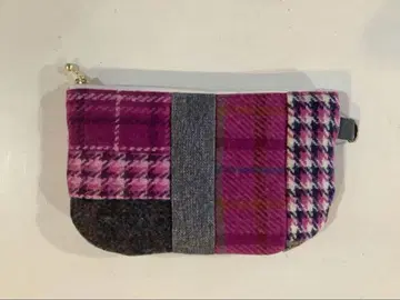 울 패치워크 코인 케이스