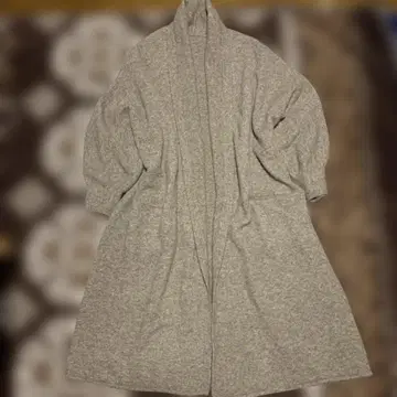 니트 롱 가디건 코트