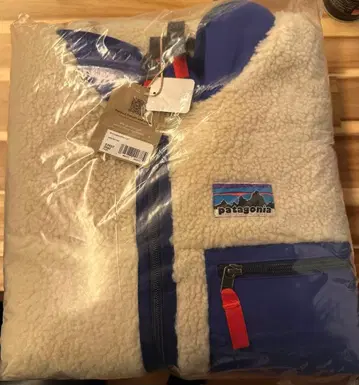 patagonia 플리스 자켓 크림/파랑