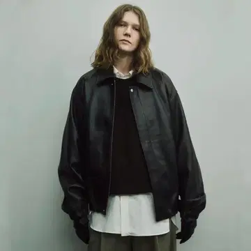 ssstein Sheep Leather Zip Short Jacket S