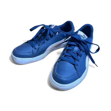 Puma 파랑 스니커즈 합성 피혁 22.5cm