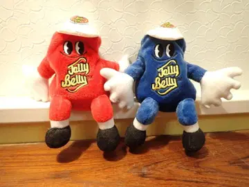 90s 젤리 벨리 기업 상품 봉제 인형 빨간색 파랑 2체 세트 레어