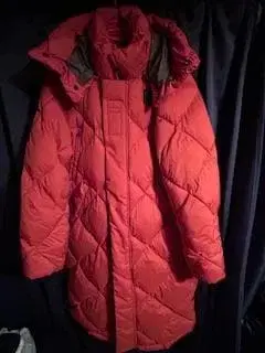 G-STAR RAW 오렌지 컬러 다운 자켓 퀼팅