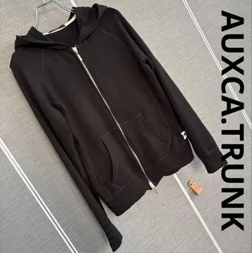 AUXCA.TRUNK / 캐시미어 혼방 저리 집업 후드티