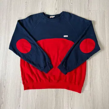 MIKI HOUSE 로고 트레이닝복 성인용 S 레드 팔꿈치 패드 포함