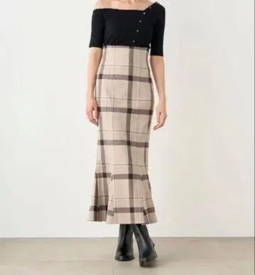 SNIDEL 하이웨스트 머메이드 스커트