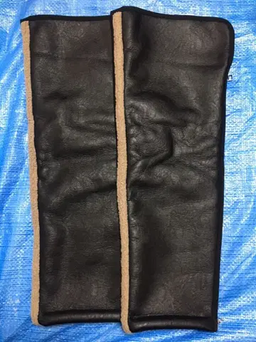 KISHIDAMIKI 롱 부츠 블랙/베이지