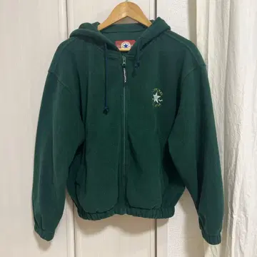 CONVERSE 자켓 다크 그린 후드티