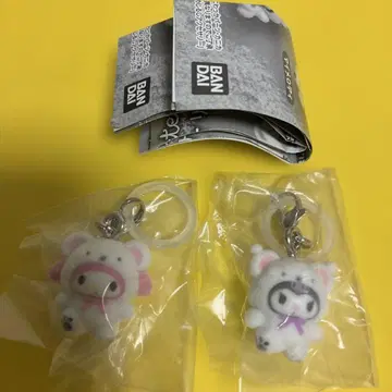 산리오 메지루시 액세서리 복슬복슬 스노우 마이멜로디&쿠로미 익명 배송