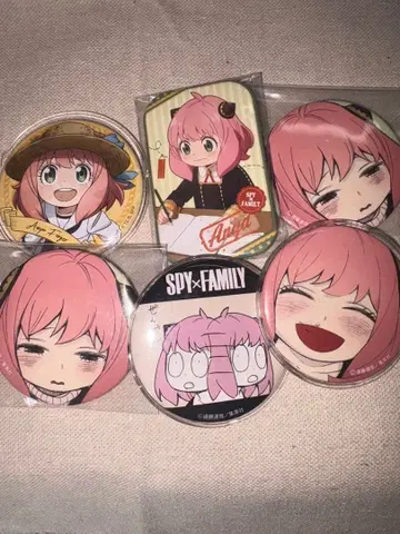 SPY x FAMILY 아냐 캔뱃지 6개 세트