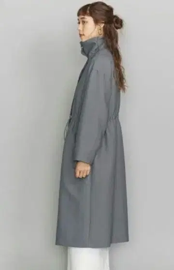 BEAUTY&YOUTH 더블 크로스 트윌 드로우 스트링 코트