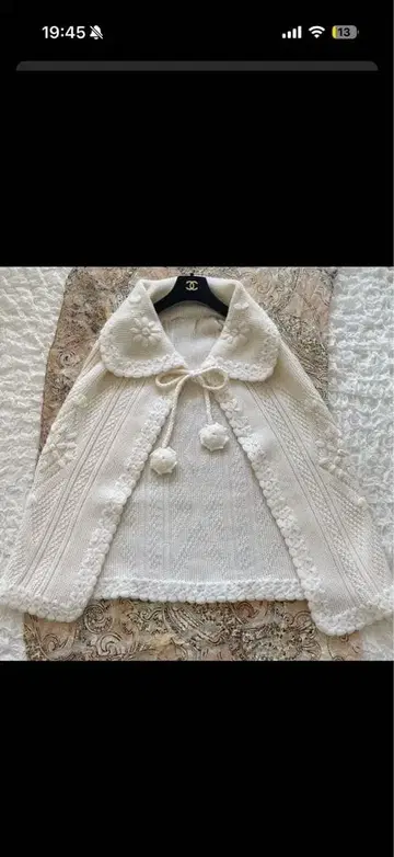 폼폼 포함 크로 셰 뜨개질 니트 판초 꽃 무늬 케이프 레트로 빈티지