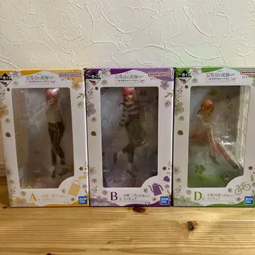 미개봉 새상품 제일복권 5등분의 신부 다섯 쌍둥이 허니문! 피규어 세트