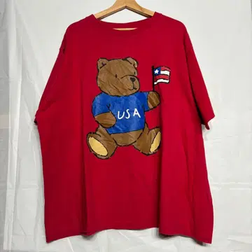 U.S. T'S USA 베어 프린트 셔츠 여성용 XL