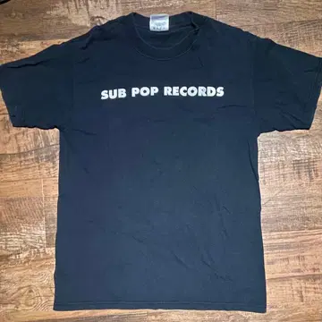 SUB POP RECORDS - T셔츠 블랙