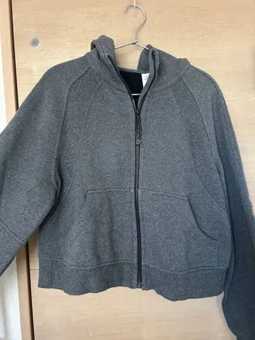 룰루레몬 그레이 후드 부착 후드티 XS/S