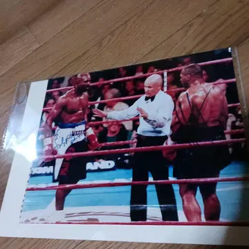 마이크 타이슨 & 홀리필드 사인 포함 사진