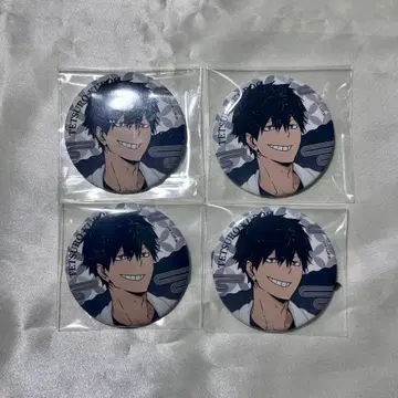 하이큐 극락탕 캔뱃지 쿠로오 4개 세트