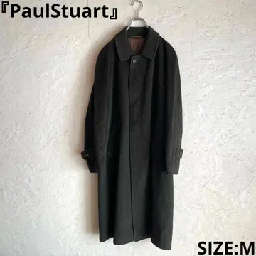 캐시미어 혼방 [ Paul Stuart ] 울 롱 코트 모스그린 M