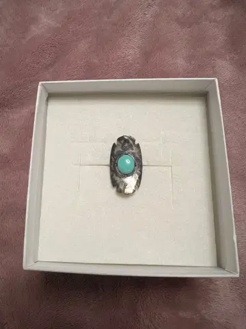 ALEXIASTAM 터콰이즈 실버 반지 9호