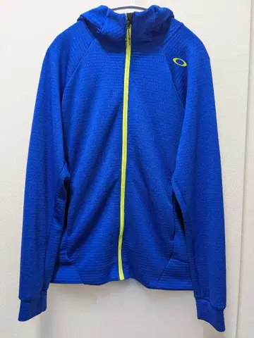 새상품급 오클리 스컬 남성용 긴팔 후드티 L 블록 플리스 파랑