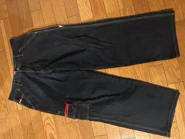 TOMMY JEANS 워크 팬츠 다크 블루