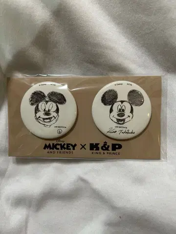 [ 미사용 새상품 ] King & Prince 디즈니 미키 캔 배치