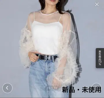 프릴 시어 튤 블라우스 (MAISON BREEZE reveur)