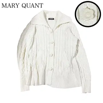 MARY QUANT 마리콴트 데이지 버튼 가디건 니트