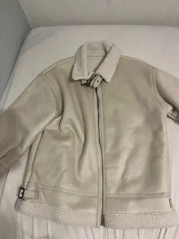 무스탕 코트 가죽