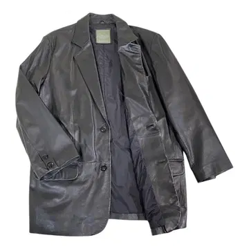 레어 양가죽 테일러드 자켓 가죽 코트 블랙 L 사이즈 y2k