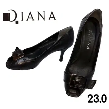 인기 DIANA 다이애나 오픈토 버클 펌프스 블랙