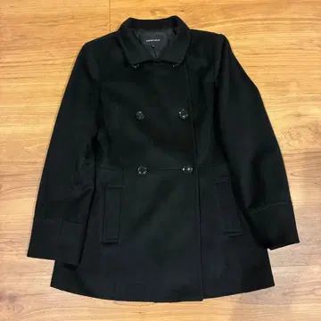 ESPRITMUR 블랙 더블 브레스트 코트 사이즈 11