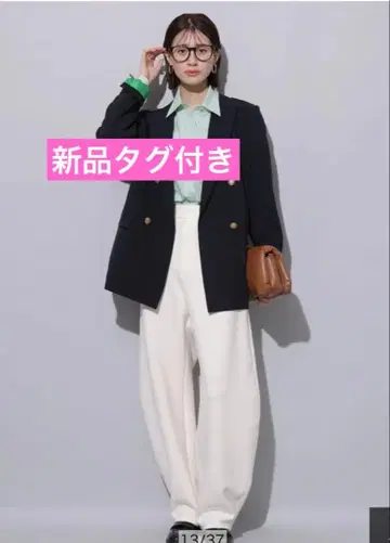 아르페쥬 스토리 종이상자 커브 팬츠 화이트 택 포함 새상품